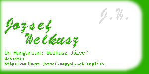 jozsef welkusz business card