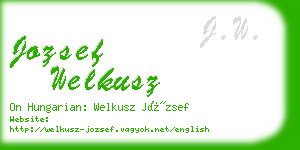 jozsef welkusz business card